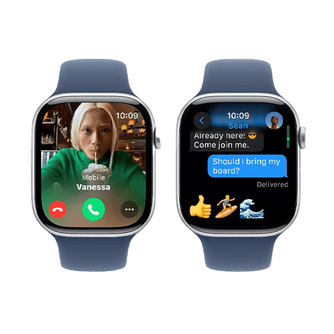 Apple Watch Series 10 42mm Aluminium Case | Sport Band S/M Sudrabs 6 img.