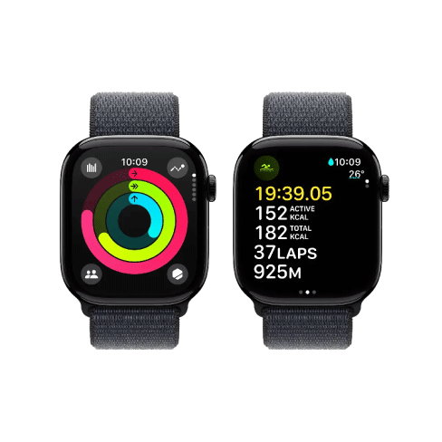 Apple Watch Series 10 42mm Aluminium Case | Sport Loop Чёрный 4 img.