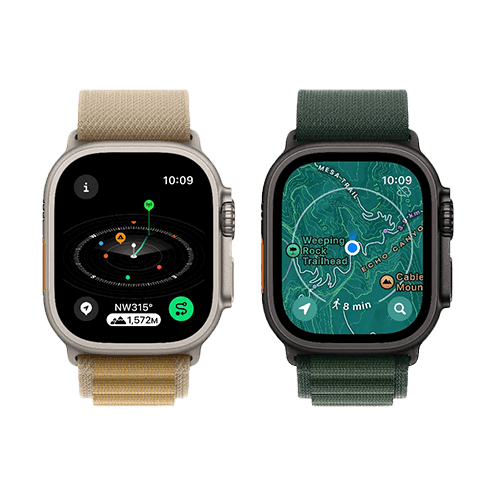 Apple Watch Ultra 2 49mm Titanium Case | Alpine Loop M | Izpakota ierīce Bēšs 3 img.