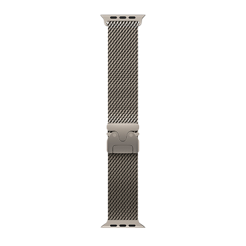 Apple Watch Ultra 2 49mm Titanium Case | Milanese Loop M Бежёвый 3 img.