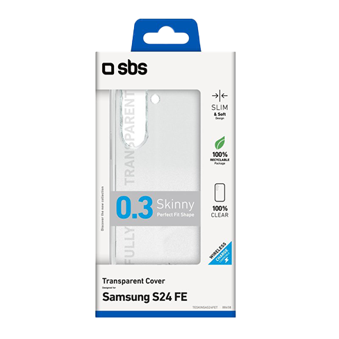 SBS Samsung Galaxy S24 FE чехол (Skinny Cover) Прозрачный 2 img.