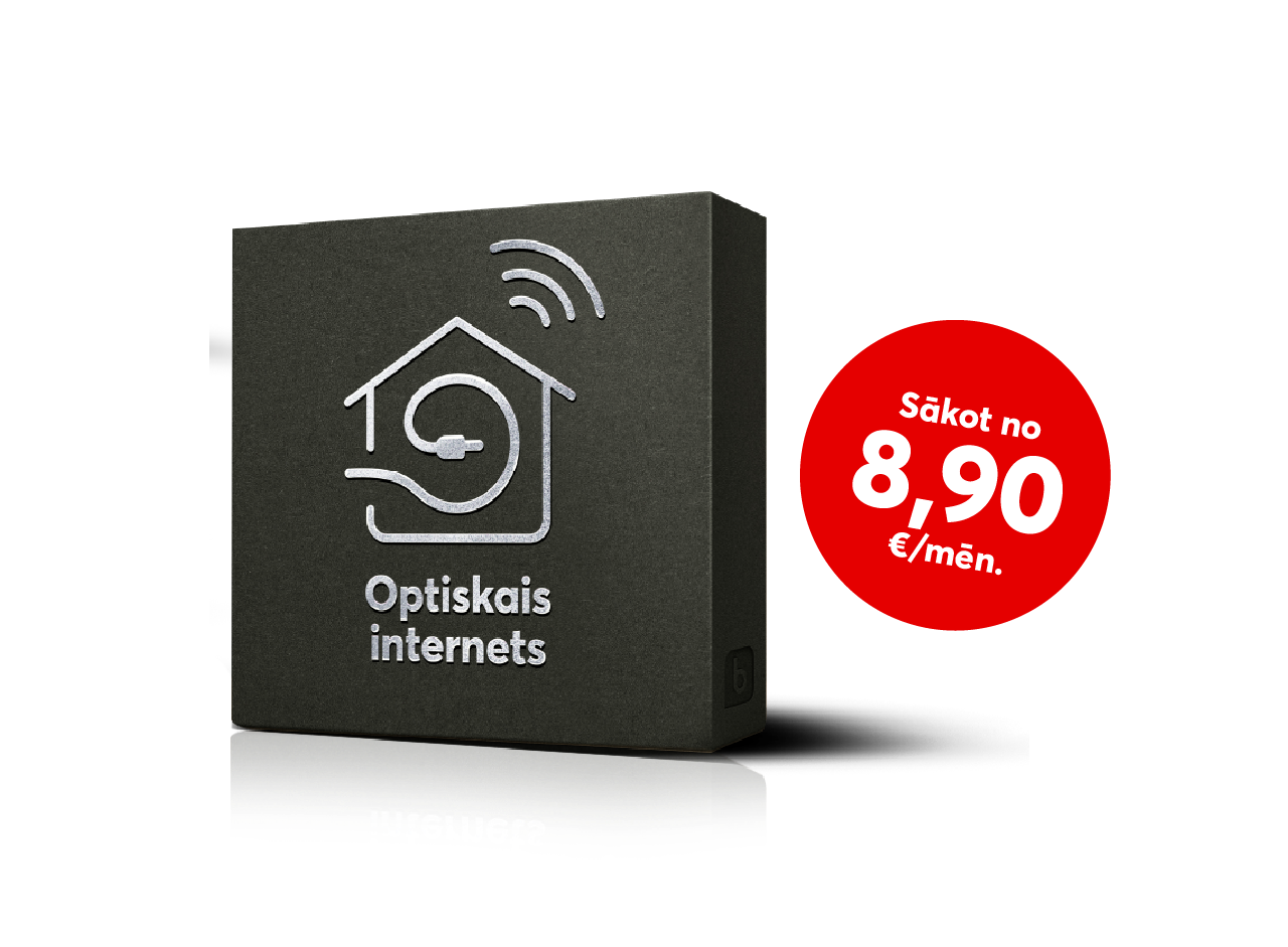 Optiskais internets no 8,90 eiro mēnesī