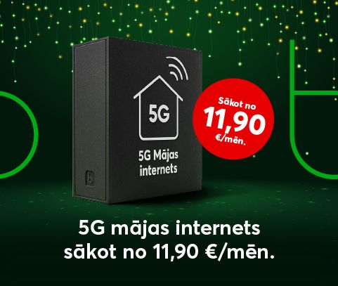 Jaudīgais 5G mājas internets sākot no 11,90 eiro mēnesī