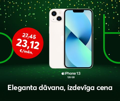 Apple iPhone 13 128 gigabaiti, sākot no 23,12 eiro mēnesī