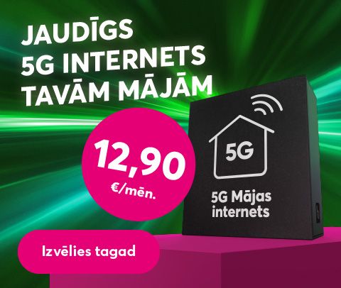 Jaudīgs 5G internets Tavām mājām, sākot no 12,90 eiro mēnesī