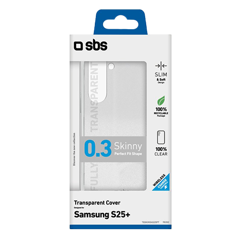 SBS Samsung Galaxy S25+ чехол (Skinny Cover) Прозрачный 2 img.
