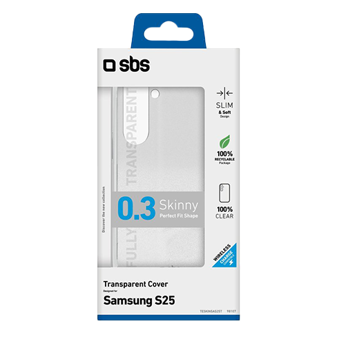 SBS Samsung Galaxy S25 чехол (Skinny Cover) Прозрачный 2 img.