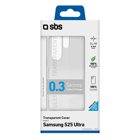 SBS Samsung Galaxy S25 Ultra aizsargvāciņš (Skinny Cover) Caurspīdīgs 2 img.