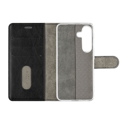 Fixed Samsung Galaxy S25 aizsargvāciņš (Wallet Opus Case) Melns 2 img.