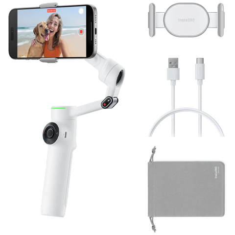 Insta360 Flow 2 Pro Balts 7 img.