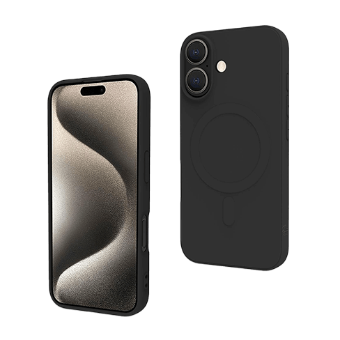 Celly Apple iPhone 16 aizsargvāciņš (CromoMag Cover) Melns 1 img.