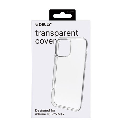 Celly Apple iPhone 16 Pro Max чехол (TPU Cover) Прозрачный 4 img.