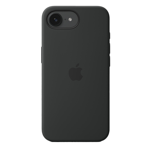 Apple iPhone 16e чехол (Silicone Case) Чёрный 1 img.