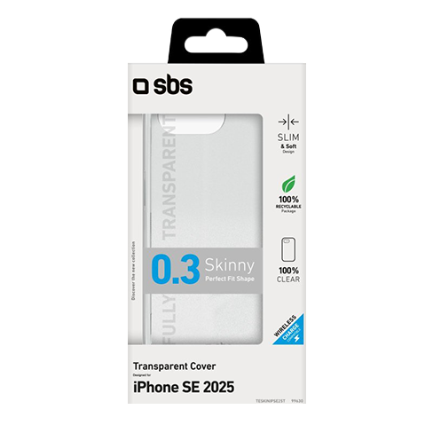 SBS Apple iPhone 16e aizsargvāciņš (Skinny Cover) Caurspīdīgs 7 img.