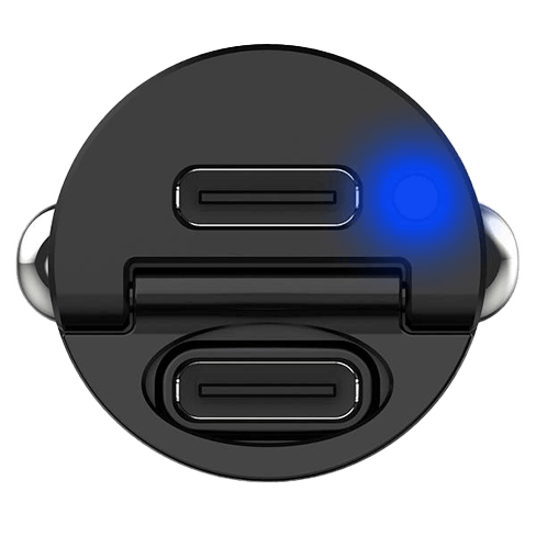 Celly USB-C Car charger | 30W Melns 2 img.