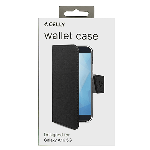 Celly Samsung Galaxy A16 4G/A16 5G aizsargvāciņš (Wally Wallet Case) Melns 5 img.