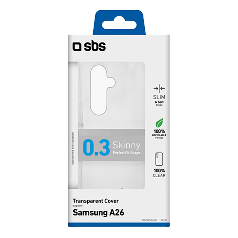SBS Samsung Galaxy A26 aizsargvāciņš (Skinny Cover) Caurspīdīgs 2 img.