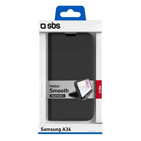 SBS Samsung Galaxy A36 aizsargvāciņš (Wallet Smooth Case) Melns 3 img.