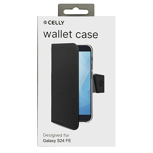 Celly Samsung Galaxy S24 FE aizsargvāciņš (Wally Wallet Case) Melns 5 img.