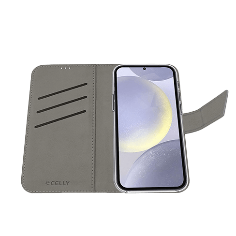 Celly Samsung Galaxy S25+ 5G чехол (Wally Wallet Case) Чёрный 2 img.