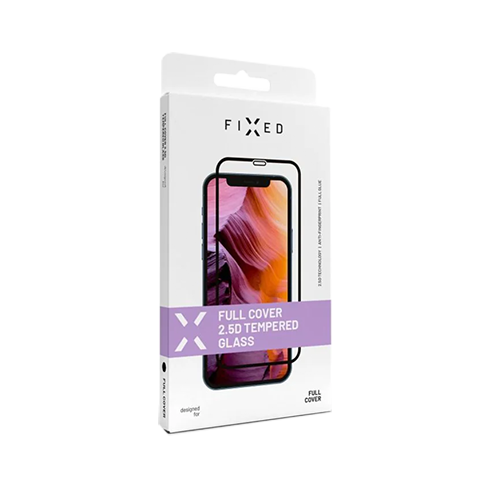 Fixed Samsung Galaxy S25/S24 aizsargstikliņš (Full Cover 2.5D Tempered Glass) Caurspīdīgi melns 2 img.