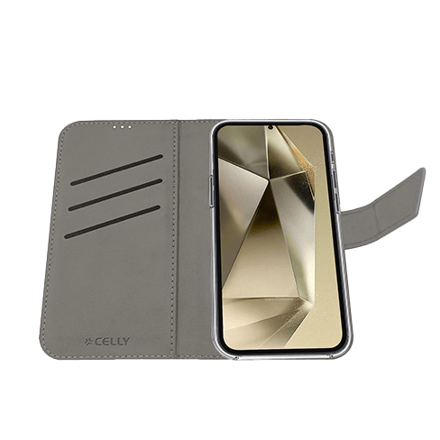Celly Samsung Galaxy S25 Ultra 5G чехол (Wally Wallet Case) Чёрный 2 img.
