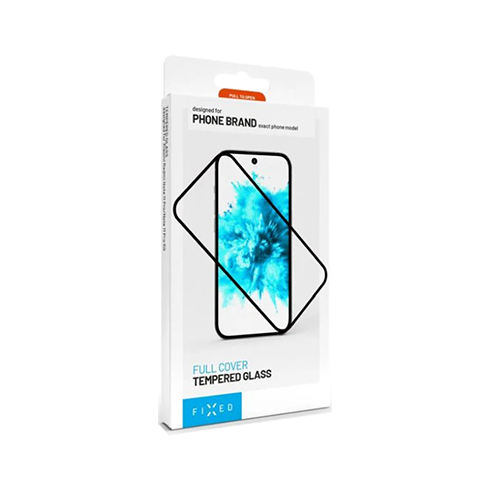 Fixed Xiaomi Redmi Note 14 aizsargstikliņš (Full Cover 2.5D Tempered Glass) Caurspīdīgi melns 3 img.