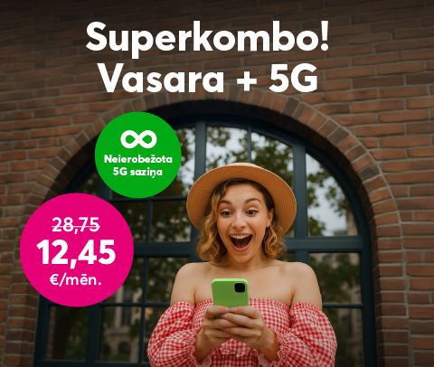 Pieslēdz Bite Neierobežots Baltijā 5G tikai par 12.45 €/mēn.