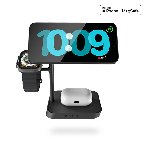 Zens MagSafe 4-in-1 Melns 3 img.
