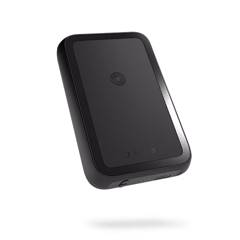 Zens Magnet Wireless Powerbank Kickstand and Qi TX | 4000 mAh Melns 2 img.