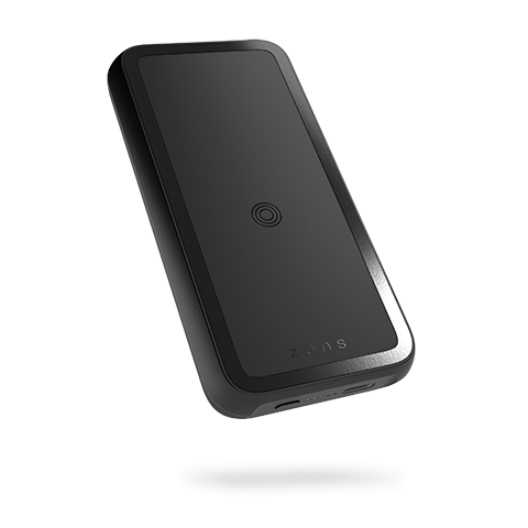 Zens Magnet Wireless Powerbank with Kickstand | 10000 mAh Melns 1 img.