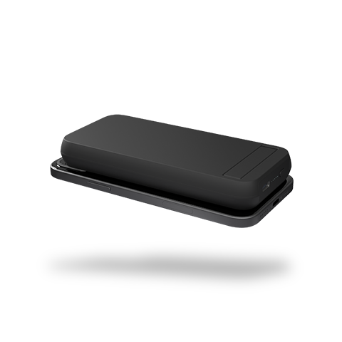 Zens Magnet Wireless Powerbank with Kickstand | 10000 mAh Melns 4 img.