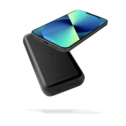 Zens Magnet Wireless Powerbank with Kickstand | 10000 mAh Melns 3 img.