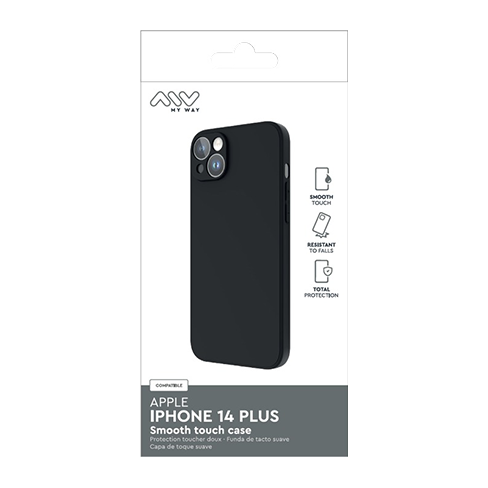My Way Apple iPhone 14 Plus aizsargvāciņš (Smoothie TPU Cover) Melns 4 img.