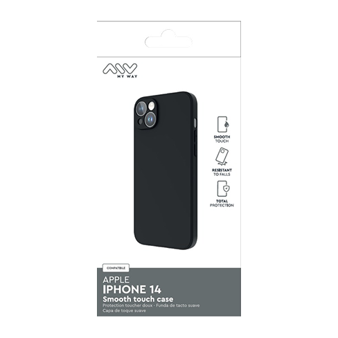 My Way Apple iPhone 14 чехол (Smoothie TPU Cover) Чёрный 4 img.