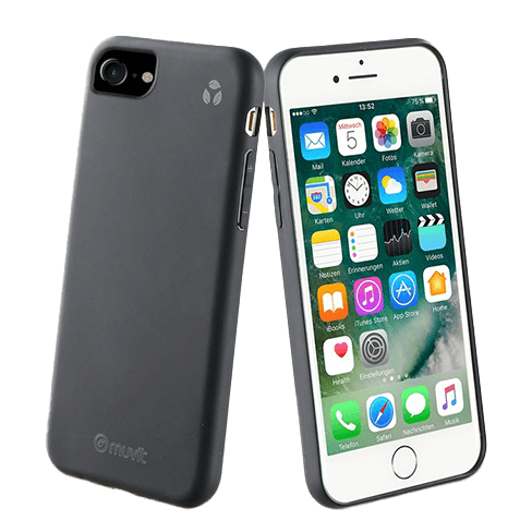 Muvit Apple iPhone 6/6S/7/8/SE 2020 чехол (Recycleteck Cover) Чёрный 1 img.