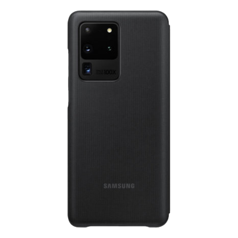 Samsung Galaxy S20 Ultra aizsargvāciņš (LED View Case) Melns 2 img.