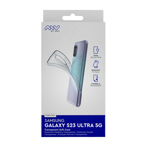 My Way Samsung Galaxy S23 Ultra aizsargvāciņš (France Soft Cover) Caurspīdīgs 1 img.