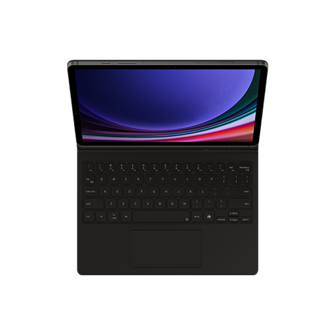 Samsung Galaxy Tab S10 FE / Tab S9 / Tab S9 FE aizsargvāciņš (Book Cover Keyboard) Melns 10 img.