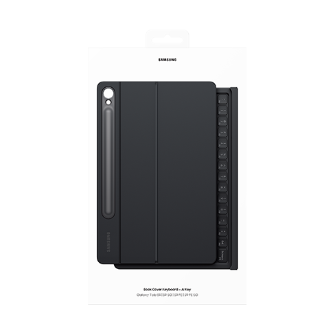Samsung Galaxy Tab S10 FE / Tab S9 / Tab S9 FE aizsargvāciņš (Book Cover Keyboard) Melns 11 img.