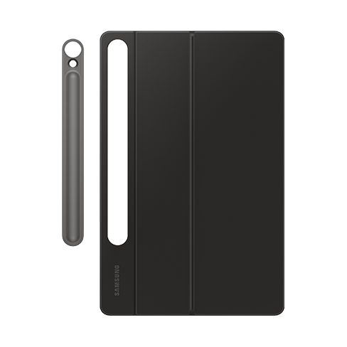 Samsung Galaxy Tab S10 FE / Tab S9 / Tab S9 FE aizsargvāciņš (Book Cover Keyboard) Melns 4 img.