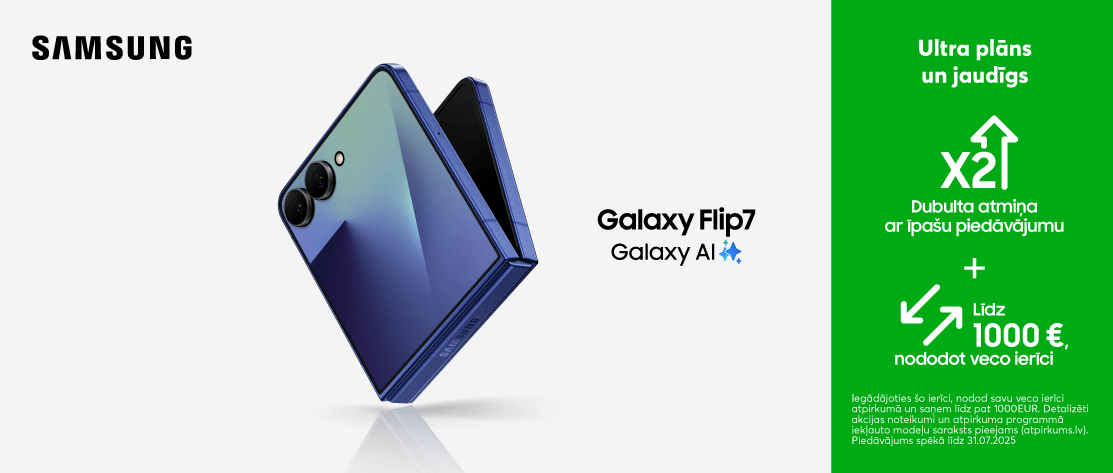 Jaunais Samsung Galaxy Flip7 ir klāt
