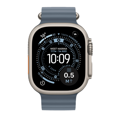 Apple Watch Ultra 3 Titanium Case LTE + eSIM 49 Pelēks Ocean Band 2 img.