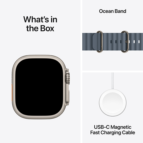 Apple Watch Ultra 3 Titanium Case LTE + eSIM 49 Pelēks Ocean Band 6 img.