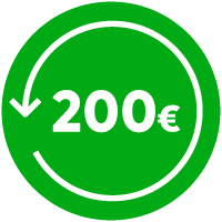 Naudas atmaksa 200 € vērtībā