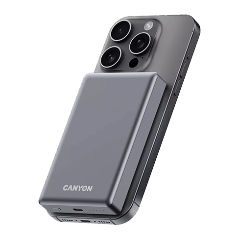 Canyon Power Bank OnPower 510 Magnetic | 10000 mAh Серый 3 img.