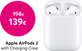 Apple AirPods 2 за 139 евро