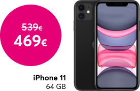 Apple iPhone 11 64 GB par 469 eiro