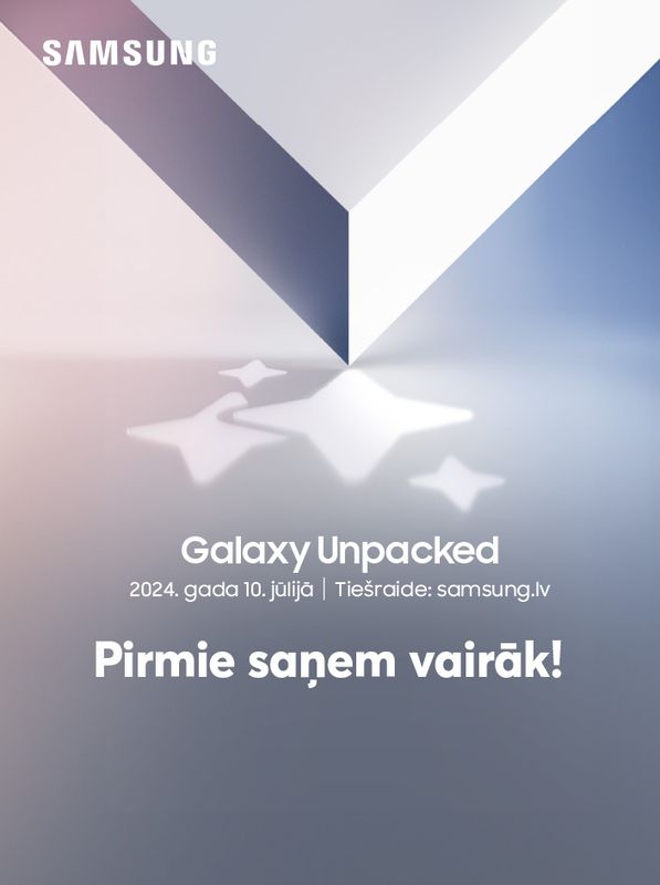 Reģistrējies tagad, saņem Galaxy jaunumus pirmais un laimē Samsung austiņas!
