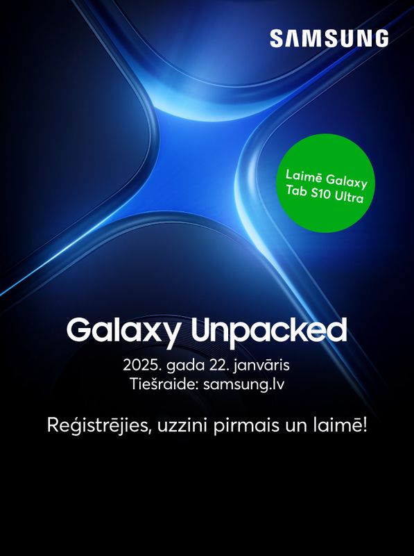 Galaxy Unpacked. Reģistrējies, uzzini pirmais un laimē